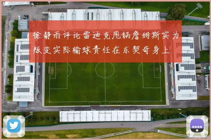 徐静雨评论雷迪克甩锅詹姆斯实为叛变实际输球责任在东契奇身上